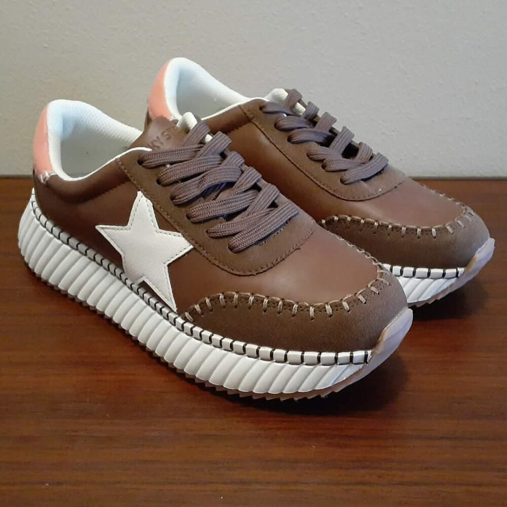 Lucky Step Women's Fashion Star Platform Walking Sneakers NIB - Picture 7 of 11